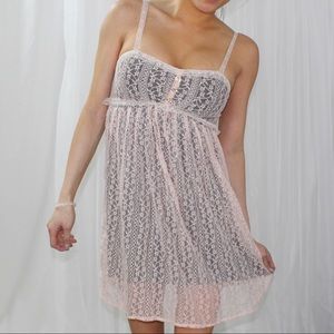 Cute pink baby doll sun dress